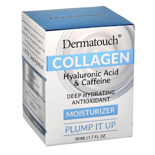 DERMATOUCH Collagen Hyaluronic Acid & Caffeine Moisturizer, 1.75 fl oz (Pack of 2)