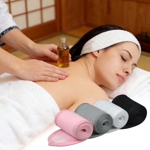 Adjustable Non-Slip Spa Headbands 2 Pack for Face Washing & Skincare