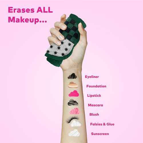 The Original MakeUp Eraser Mini PRO, Erase All Makeup With Just Water, Including Waterproof Mascara, Eyeliner, Foundation, Lipstick, Sunscreen and More! Harry Potter Slytherin, 1ct.
