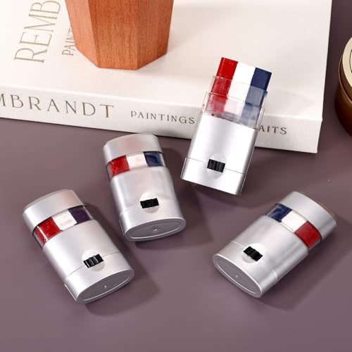 4pcs Patriotic Red White Blue Face Paint Sticks
