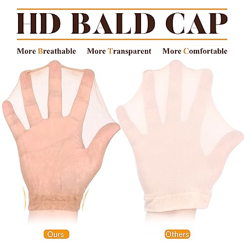 MORGLES HD Invisible Wig Caps 20 Pack - Nude Stocking