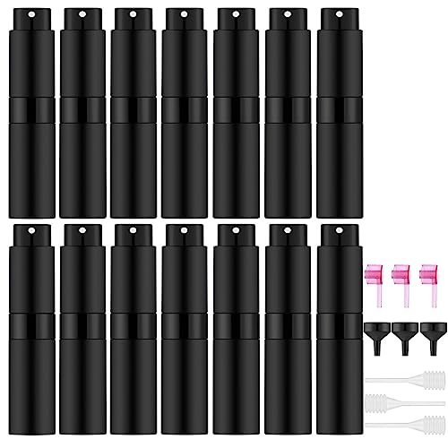 Lil Ray 8ml Portable Refillable Perfume Atomizer Set – 14pcs Empty Spray Bottles