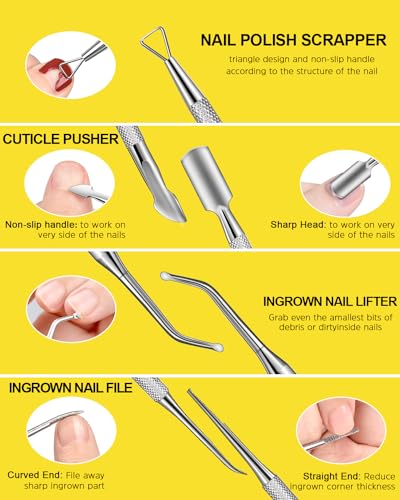 MORGLES 13-Pc Nail Care Kit with Cuticle Oil & File Set