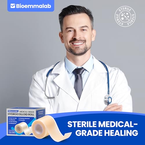 Hydrocolloid Roll Bandages - Medical Grade Skin Protection (2in x 5ft)