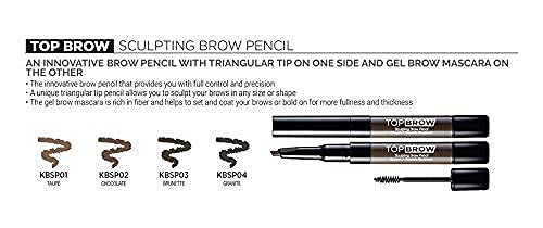 Kiss Sculpting Brow Pencil in Brunette