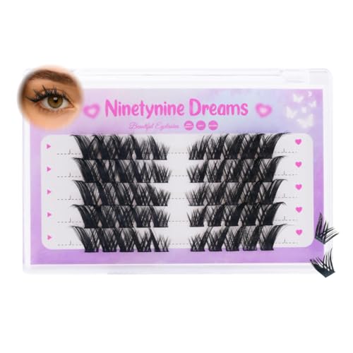 50Pcs Foxy Lash Clusters Cat-Eye D Curl 8-16mm Reusable