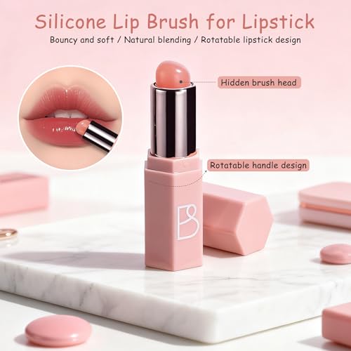 BS-MALL 6-Piece Double-Ended Makeup Brush Set - Portable & Versatile
