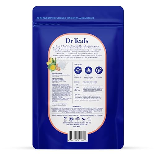Epsom Salt Magnesium Soak for Stress Relief with Essential Oils, 3 lbs