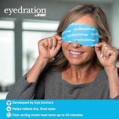 Air-Activated Eye Steam Mask l Dry Eye Relief l Disposable Heated Eye Mask l Gentle, Soothing and Hydrating l No Microwave Needed l Convenient and Lightweight - 10 Single Use Compresses - Box Version