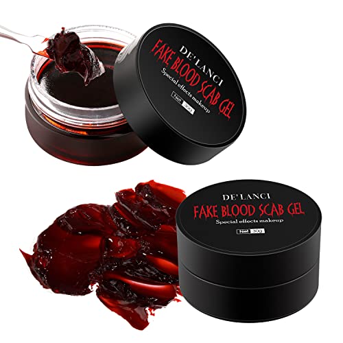 Realistic Fake Blood Scab Gel Makeup – Halloween SFX (2 Pc)