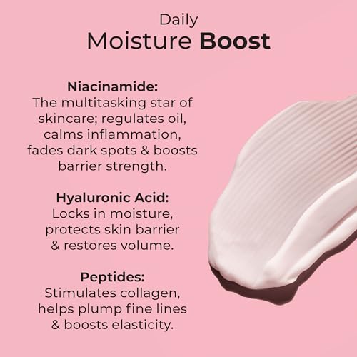 MCoBeauty - Hydrate Daily Moisture Boost - Gel-Cream Face Moisturizer with Hyaluronic Acid & Niacinamide for Radiant, Hydrated Skin - Vegan, Cruelty Free Skin Care