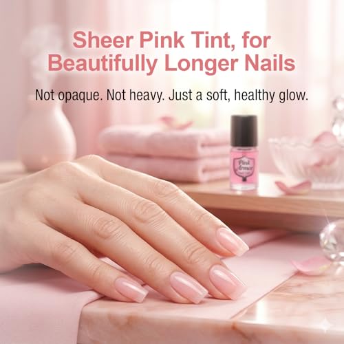 Ontel Armor Nail Gel Strengthening Base & Top Coat, Pink (0.45 Fl Oz)