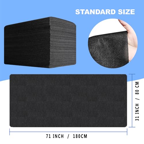 Disposable Massage Table Sheets 100 Pcs 31x71in Nonwoven Bed Cover – Black