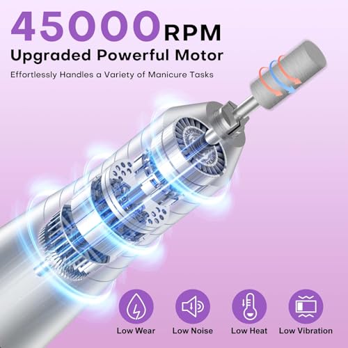 Professional Electric Nail Drill - Rechargeable Manicure & Pedicure Tool