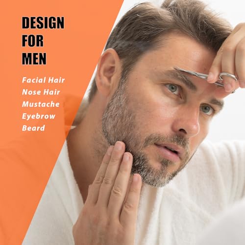 Facial Hair Grooming Scissors Kit - 2 PCS Stainless Steel Trimmer