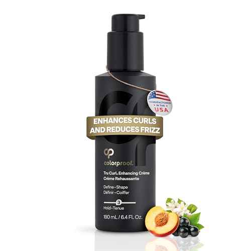 Colorproof Tru Curl Enhancing Cr?me 6.4 Fl oz. Curl Creme with Black Currant, Jasmine & Peach Scent, Anti-Frizz, Humidity Control & Nourishing Curl Cream for Curly Hair Formula