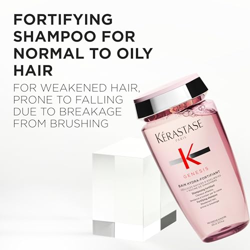 Kerastase Genesis Hydra-Fortifiant Shampoo For Weak or Damaged Hair - Anti-Breakage & Strengthening, Hydrates Hair, Silicone-Free