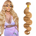Honey Blonde Body Wave Hair Bundles - 27 Inch, 55g, Double Weft
