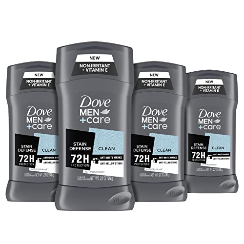 DOVE MEN + CARE Antiperspirant Deodorant (72 Hour Protection) and 3-in-1 Extra Fresh Body Wash Bar (8 Pack) Bundle