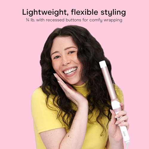 Conair 1" Clamp-Free Curling Iron, Double-Ceramic, 400°F