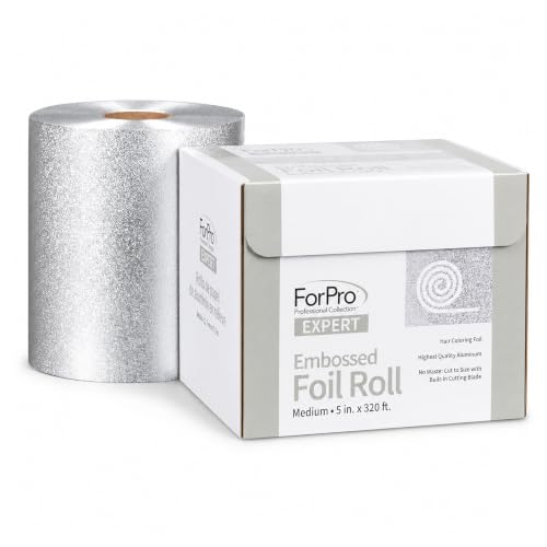 ForPro Professional Embossed Aluminum Foil Roll, 5W x 320 Ft