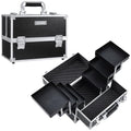 FRENESSA 11.8" Makeup Train Case with 6 Trays, Hard Cosmetic Organizer