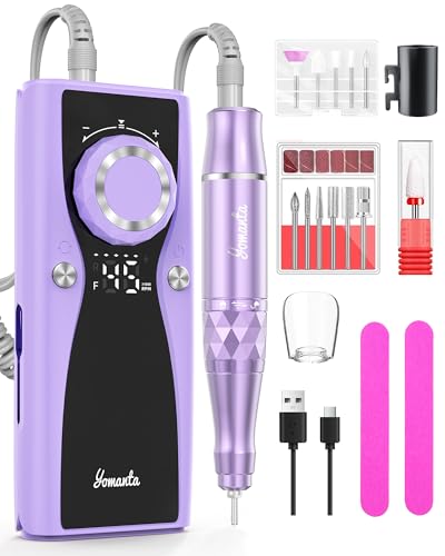 Professional Electric Nail Drill Kit - 45,000 RPM Portable Efile Set
