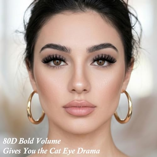 Wispy Cat Eye False Lashes - Natural Volume Faux Mink