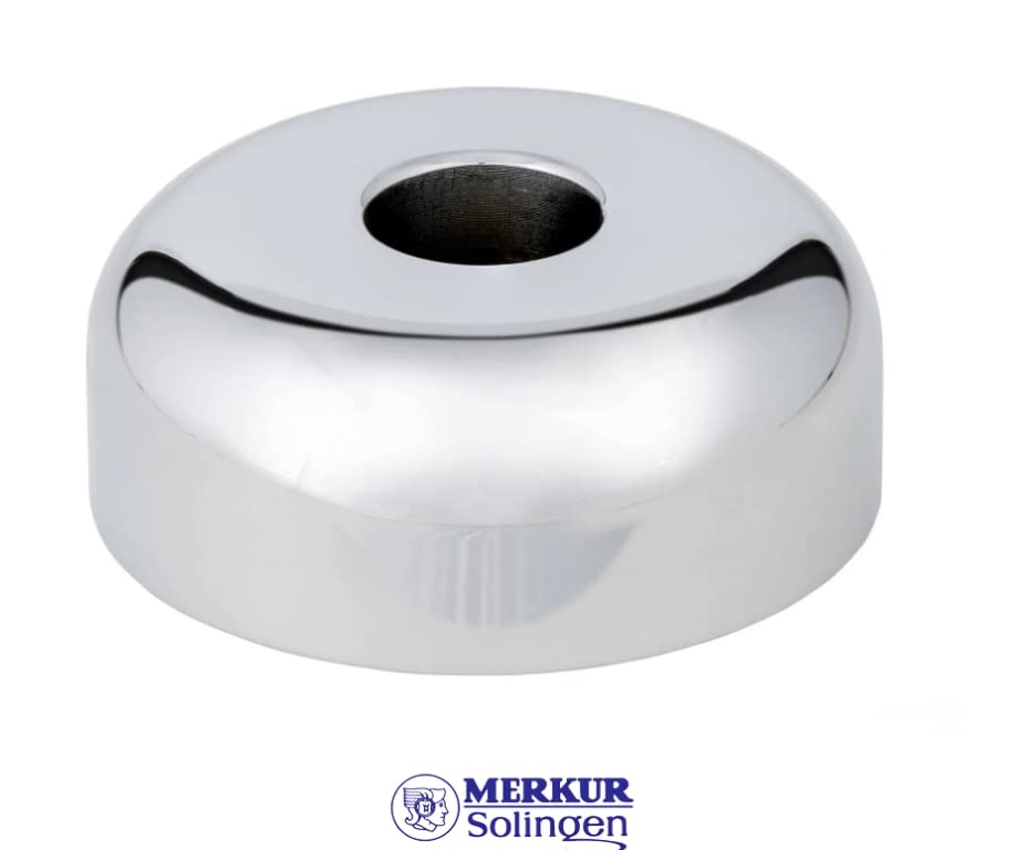 MERKUR Shaving Stand Gloss Chrome 4006 | Non-Slip with Straight Cut | Ideal for Wet Shaving | Brass | Made in Germany