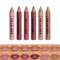 LANGMANNI 6Pcs Matte Velvet Lip Liner Pencil Set - Highly