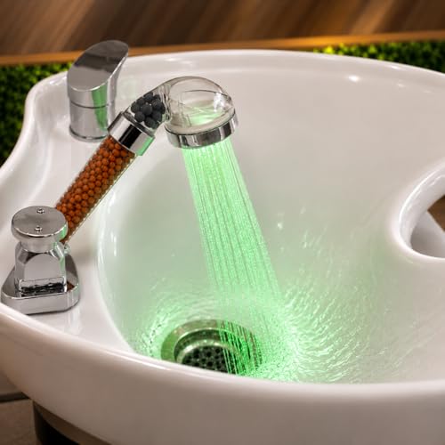 Socila LED Color Changing Shampoo Bowl Sprayer Head