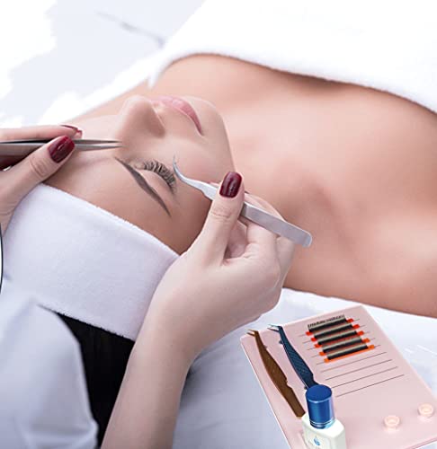 Eyelash Extension Pallet with Magnetic Tweezers Holder