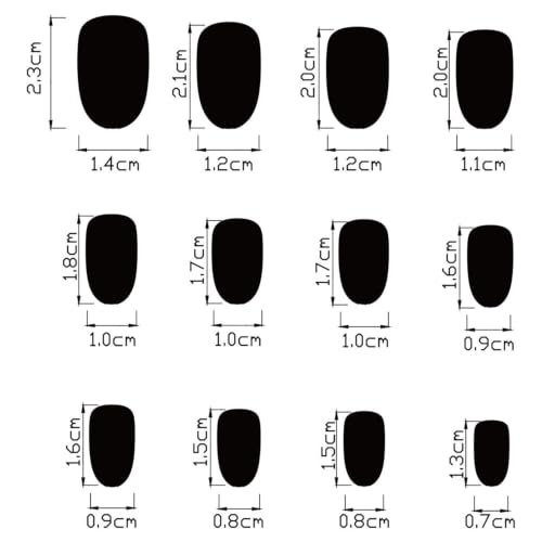 Dulyork Summer Short Almond Press On Nails with Fruit Design – Glue-On Fake Nails