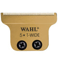 Wahl Professional T-Wide Gold Plated Bladeset, Adjustable Zero-Overlap, DLC and Titanium Coated, Fits Cordless Detailer Li