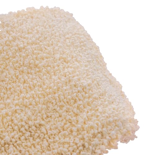 (4 Pack) Natural Exfoliating Cotton Bath Mitt Shower Gloves Loofah Washcloth Sponge Machine Washable Body Scrubber (Gentle Ramie)