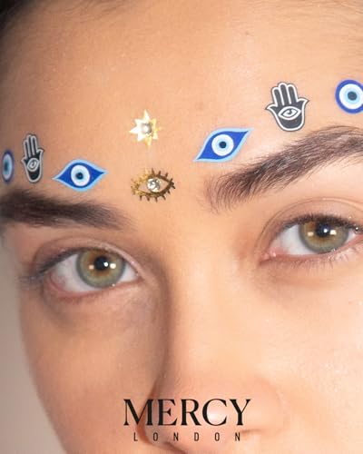 Evil Eye Face Jewels Stick-On Gems by Mercy London