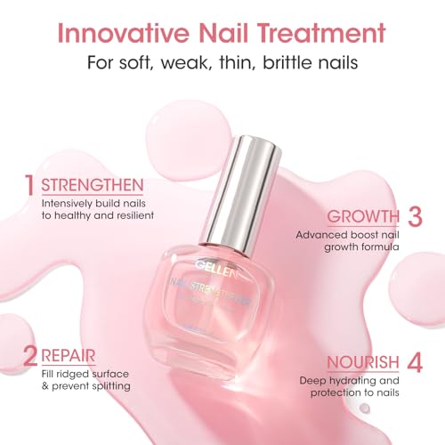 GELLEN 8-in-1 Nail Strengthener & Growth Serum for Damaged Nails