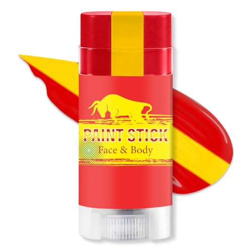 Spain Face Paint Stick | Sports Eye Black for Soccer