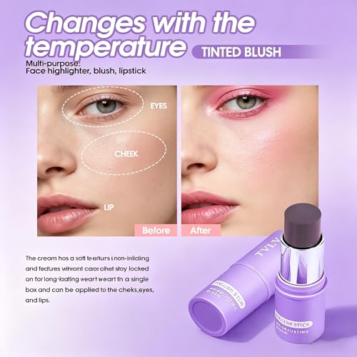 Dulele pH-Activated Cream Blush Stick – Eyes, Lips & Cheeks
