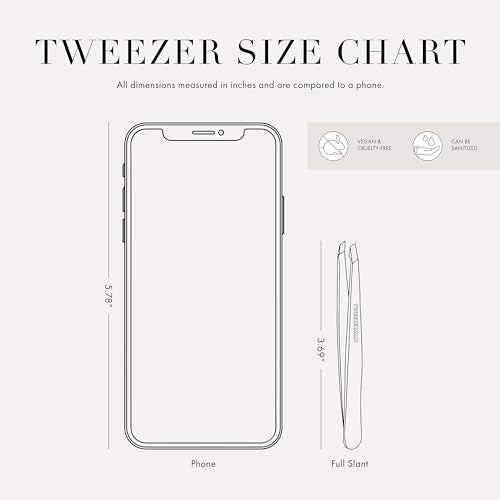 Tweezerman Slant Tweezer – Eyebrow Hair Removal Tool