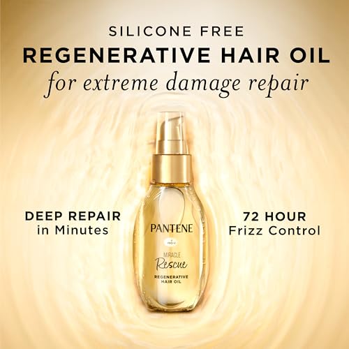 Pantene Miracle Rescue Hair Oil - 2.0 FL Oz Deep Repair Treatment