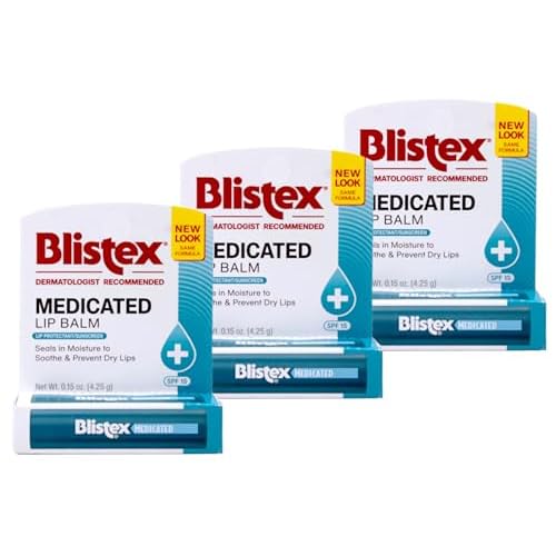 Blistex Medicated Stick, Blistex Medicated Stick, 0.15 Ounce (Pack of 3)