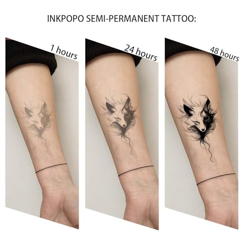 Semi-Permanent Tattoos for Adults, 7-15 Days Waterproof