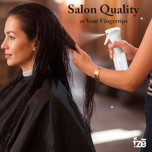 FZE 300ml Continuous Spray Bottle - Ultra Fine Mist for Hair & Plants
