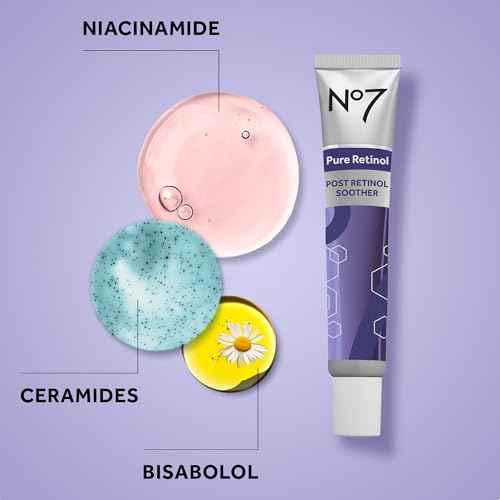 No7 Pure Retinol Post-Treatment Soother ? Soothing Face Cream to Support Retinol Tolerance ? Ceramides & Bisabolol for Hydration (1.69 fl oz)