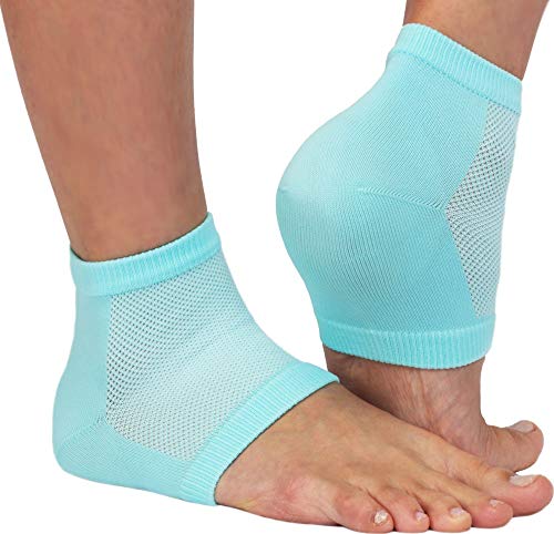 NatraCure Vented Moisturizing Gel Heel Sleeves for Dry Cracked Feet