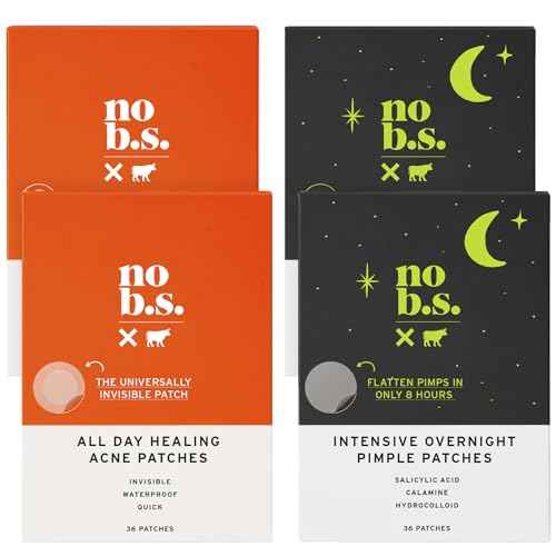 No Bad Stuff - All Day Healing Acne Patches & Intensive Overnight Pimple Patches Duo - Day & Night Acne Patches for Blemishes with Soothing Calamine, Minimizes Scars (144 ct)