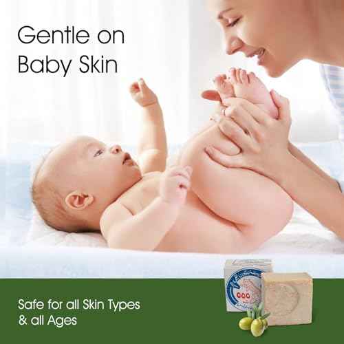 Dusza Premium Olive Oil Soap Bar? 2 Bars Traditional Nablusi| Castle Unscented Organic Hypoallergenic Cleanser for Face, Body, Hands Imported from Palestine