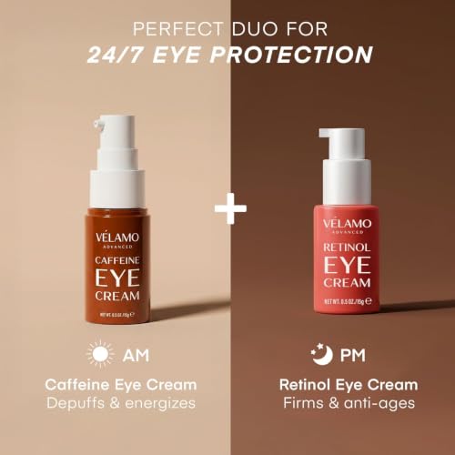 VELAMO ADVANCED Caffeine Eye Cream for Dark Circles & Puffiness