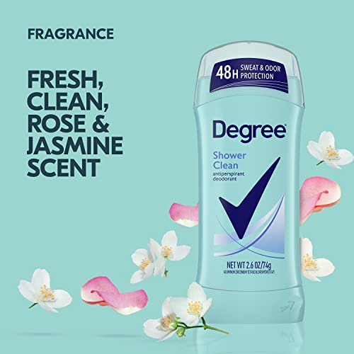Degree Women Shower Clean Antiperspirant Deodorant Stick with Rose & Jasmine, 2.6 oz, Variation of THIS listing
